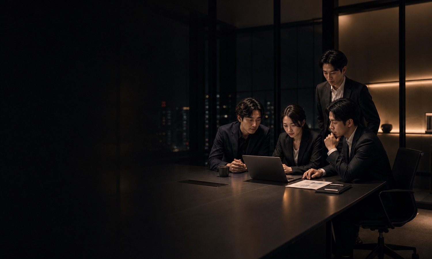 採用情報を表すミーティング風景